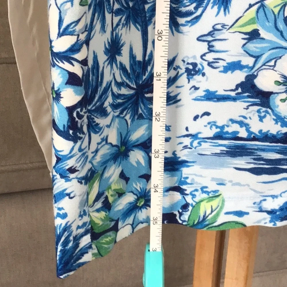 Vintage 🏖️ Jantzen Swim Hawaiian Drawstring Coverup Column Dress Sz.S - Picture 4 of 6